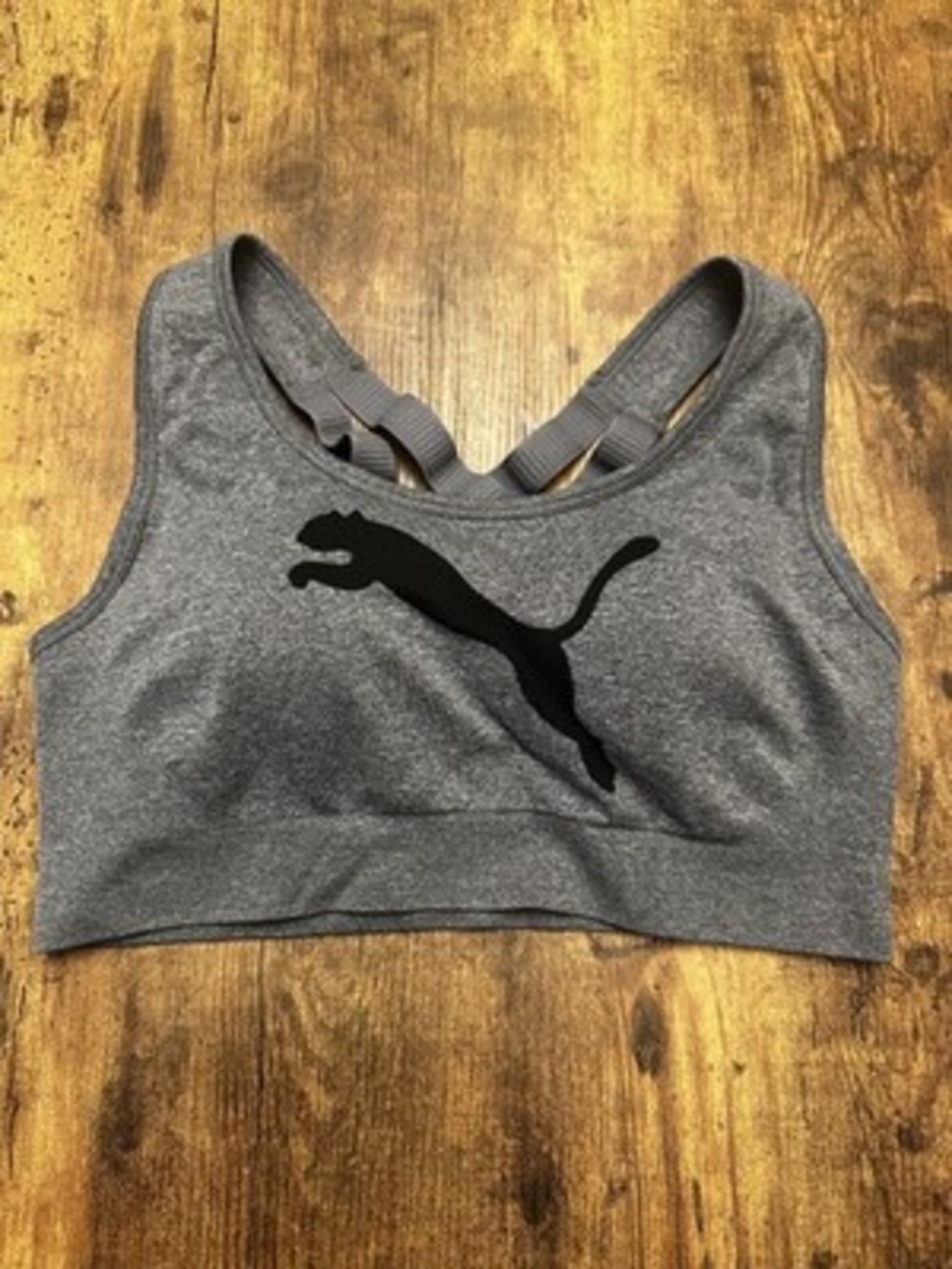 Puma Seamless Grey Heather Sports Bra